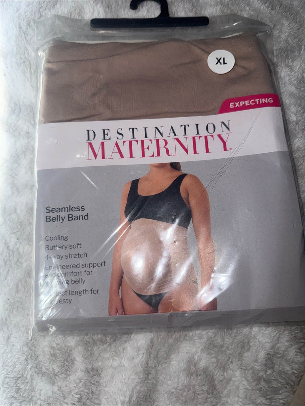 Destination Maternity Seamless Belly Band - Tan/Nude - XL